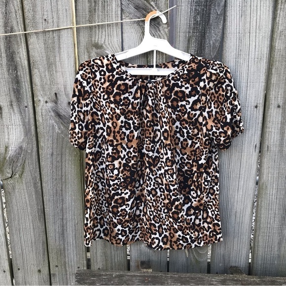 Talbots Leopard print tunic top - Picture 1 of 5